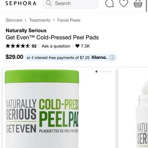 Naturally Serious
Get Even™ Cold-Pressed Peel Pads